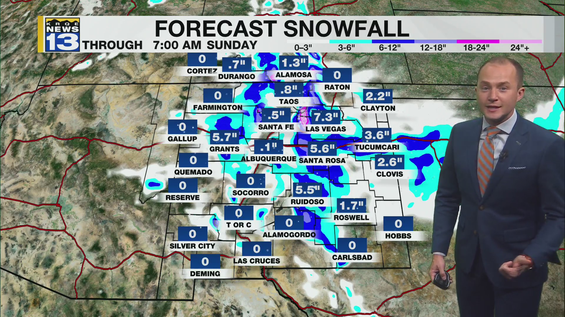 Winter storm moves into New Mexico through Saturday – KRQE NEWS 13 ...