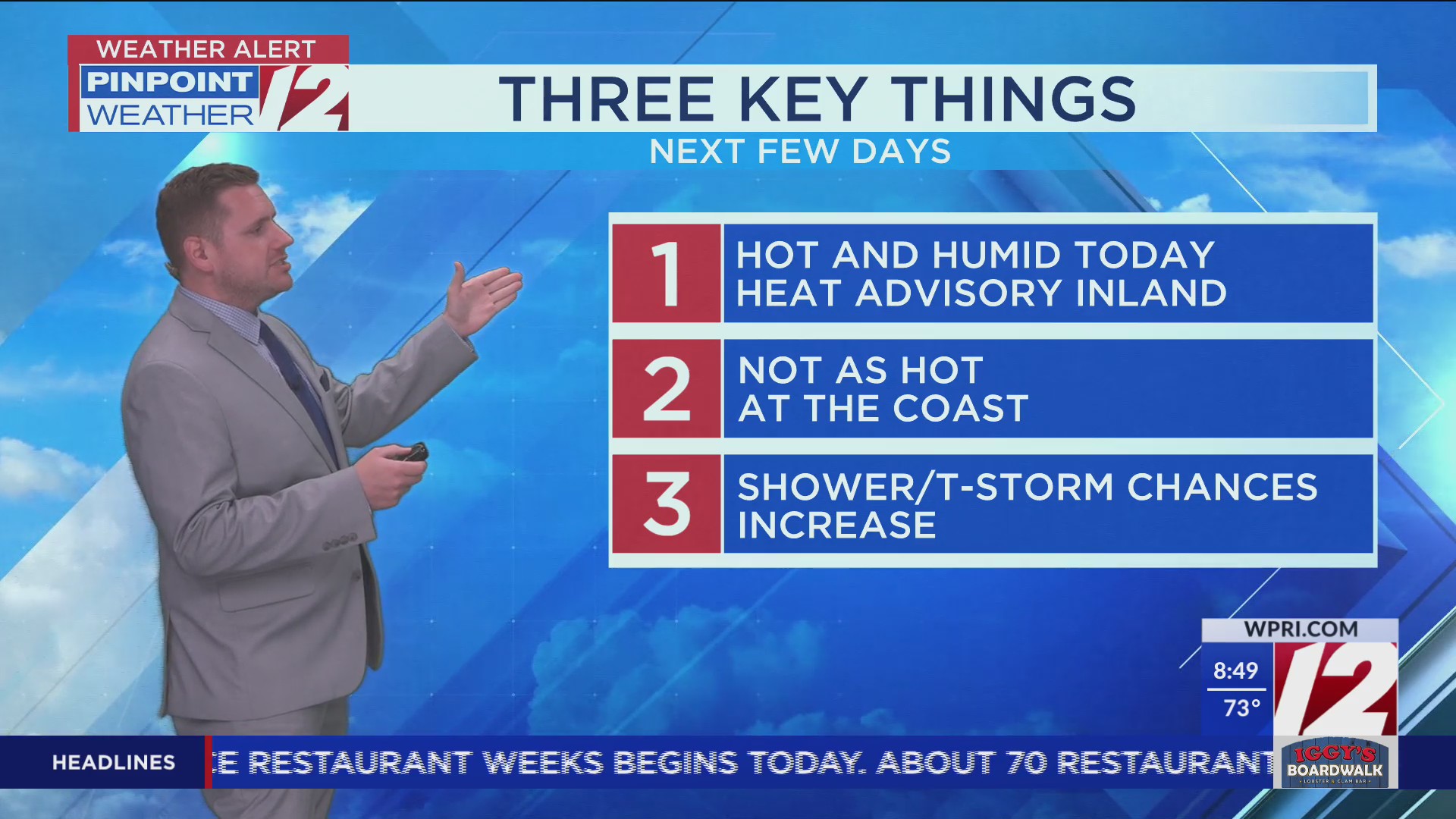 WPRI 12 Weather Forecast 7/6/25: Hot & Humid Today Into Monday – WPRI.com