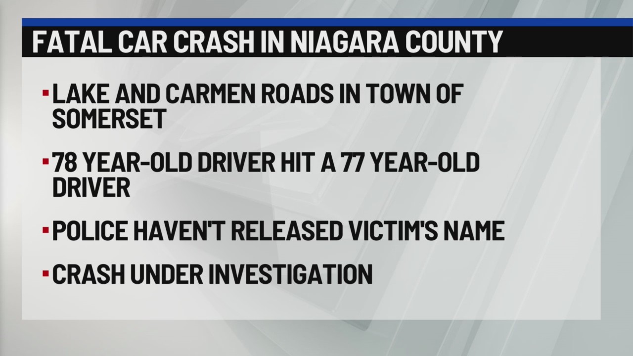 78-year-old man killed in crash in Niagara County – News 4 Buffalo