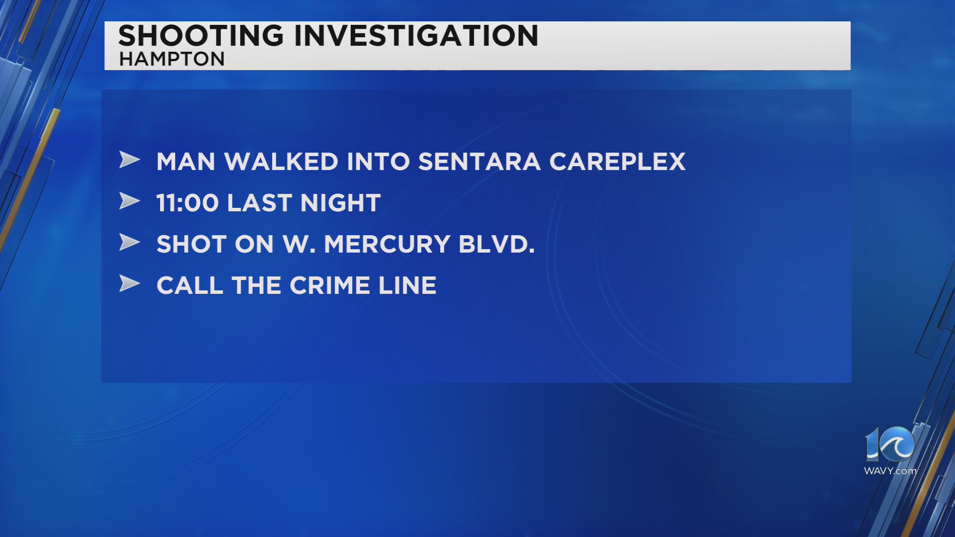 Hampton police searching for suspect in connection with Thursday night ...