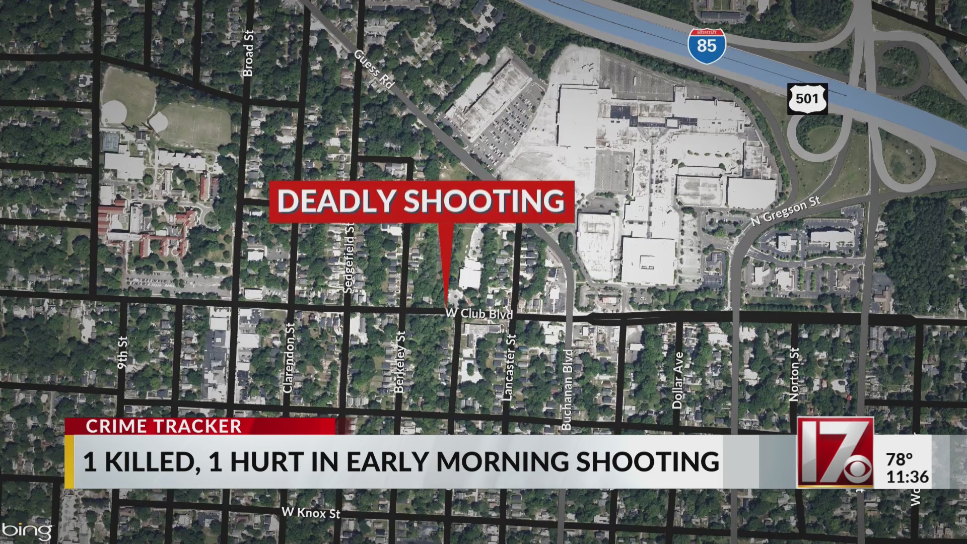 1 dead, 1 injured in Durham shooting early Sunday – CBS17.com