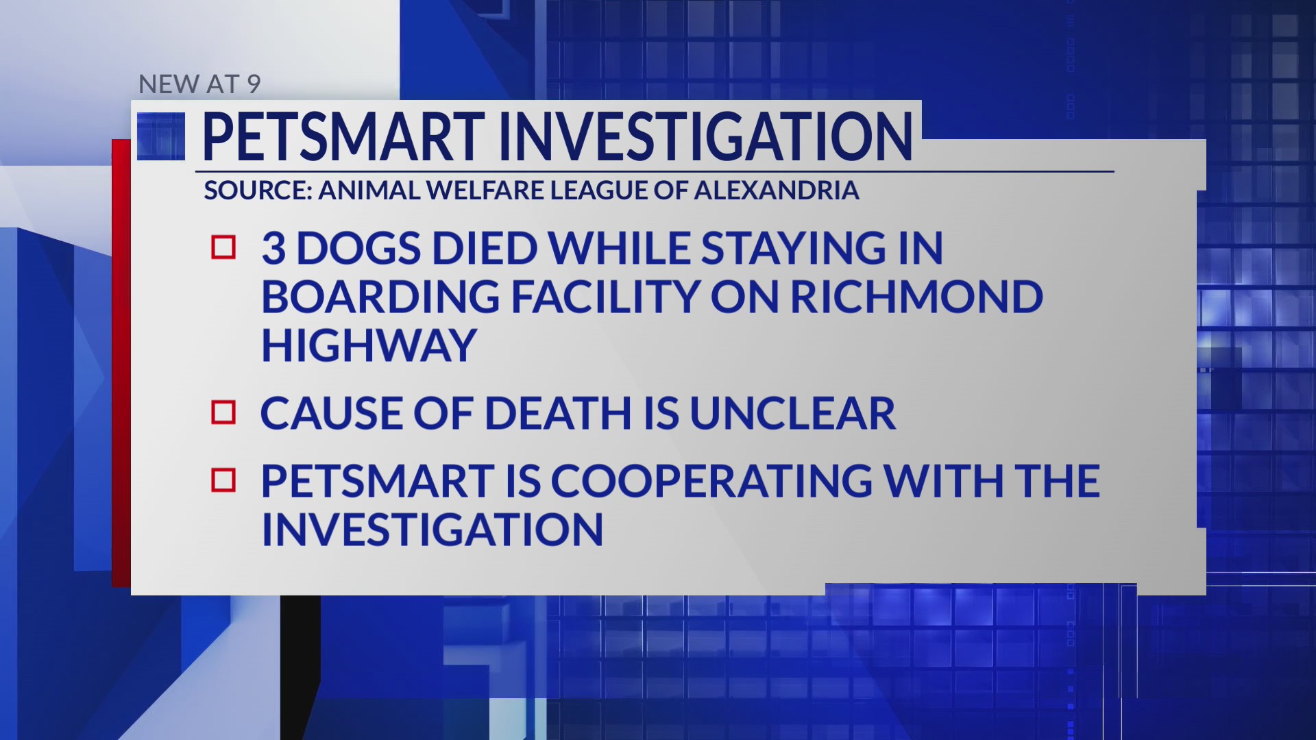 Animal Welfare League of Alexandria investigating dog’s death at