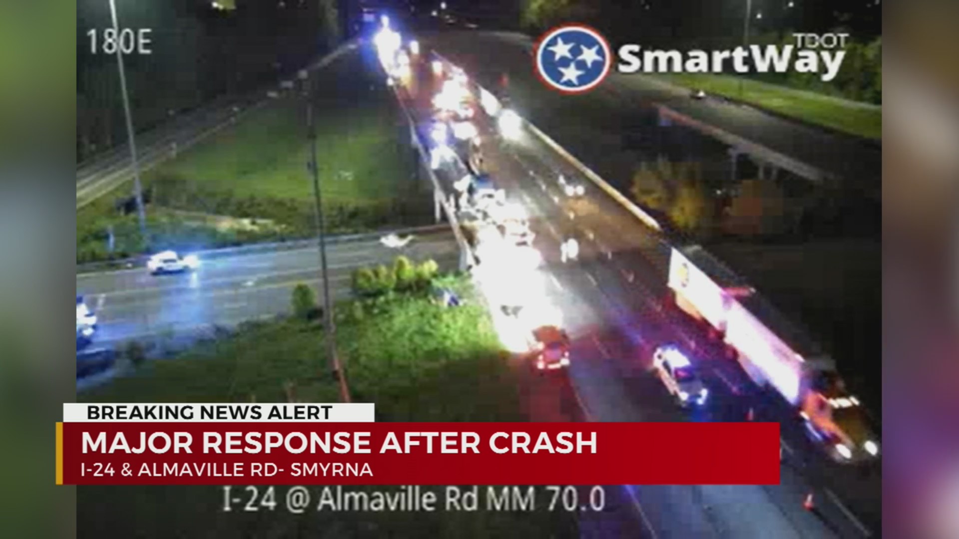 Major response after crash on I24 in Smyrna WKRN News 2