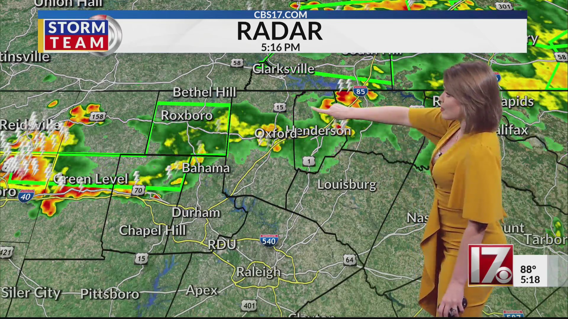 Scattered rain Tuesday in central NC – CBS17.com
