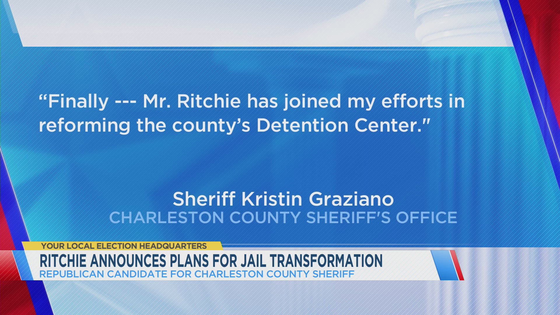 Carl Ritchie announces plans for jail transformation – WCBD News 2
