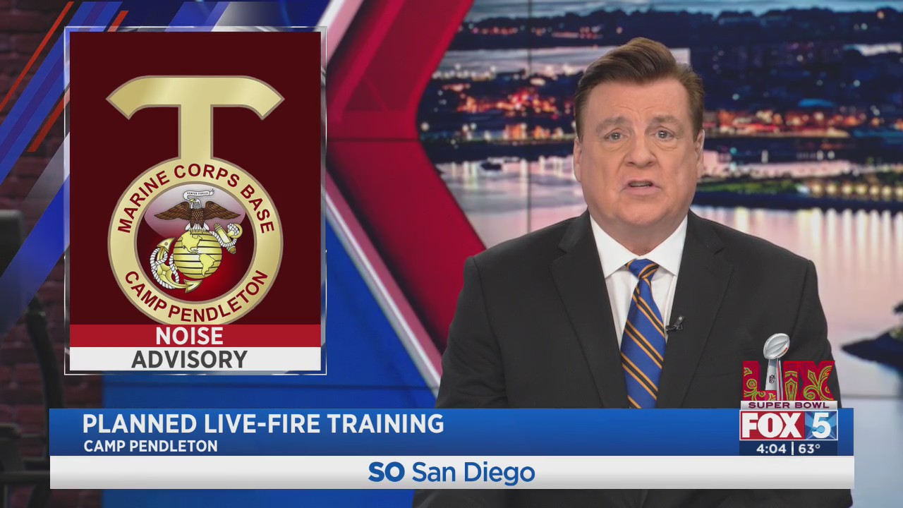 Planned live-fire training at Camp Pendleton – FOX 5 San Diego & KUSI News