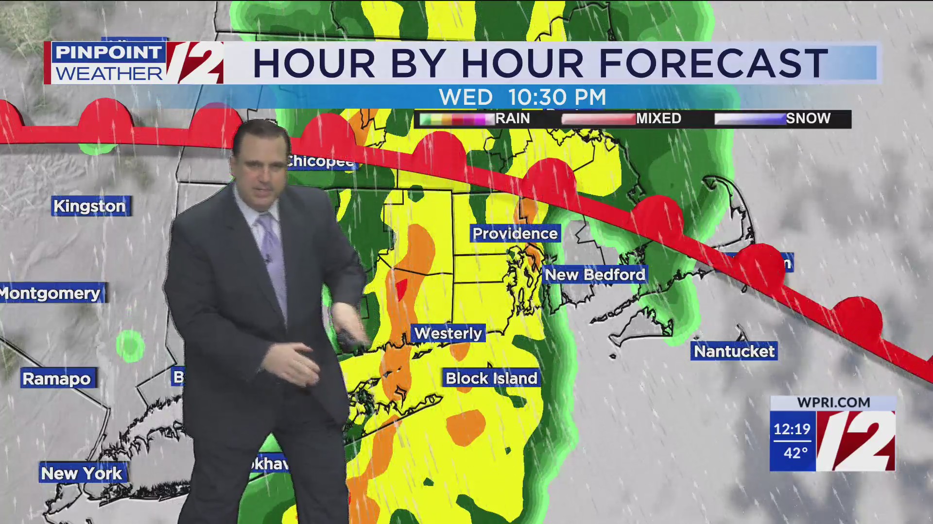 WPRI 12 Weather Forecast for 3/4/25: Not as Cold Today; Rain Arrives ...