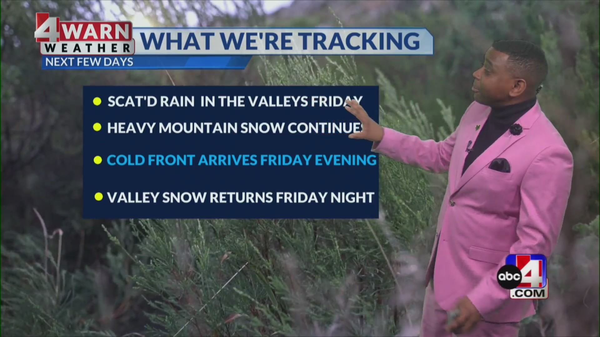 Soggy Valentine’s Day with valley rain, mountain snow – ABC4 Utah