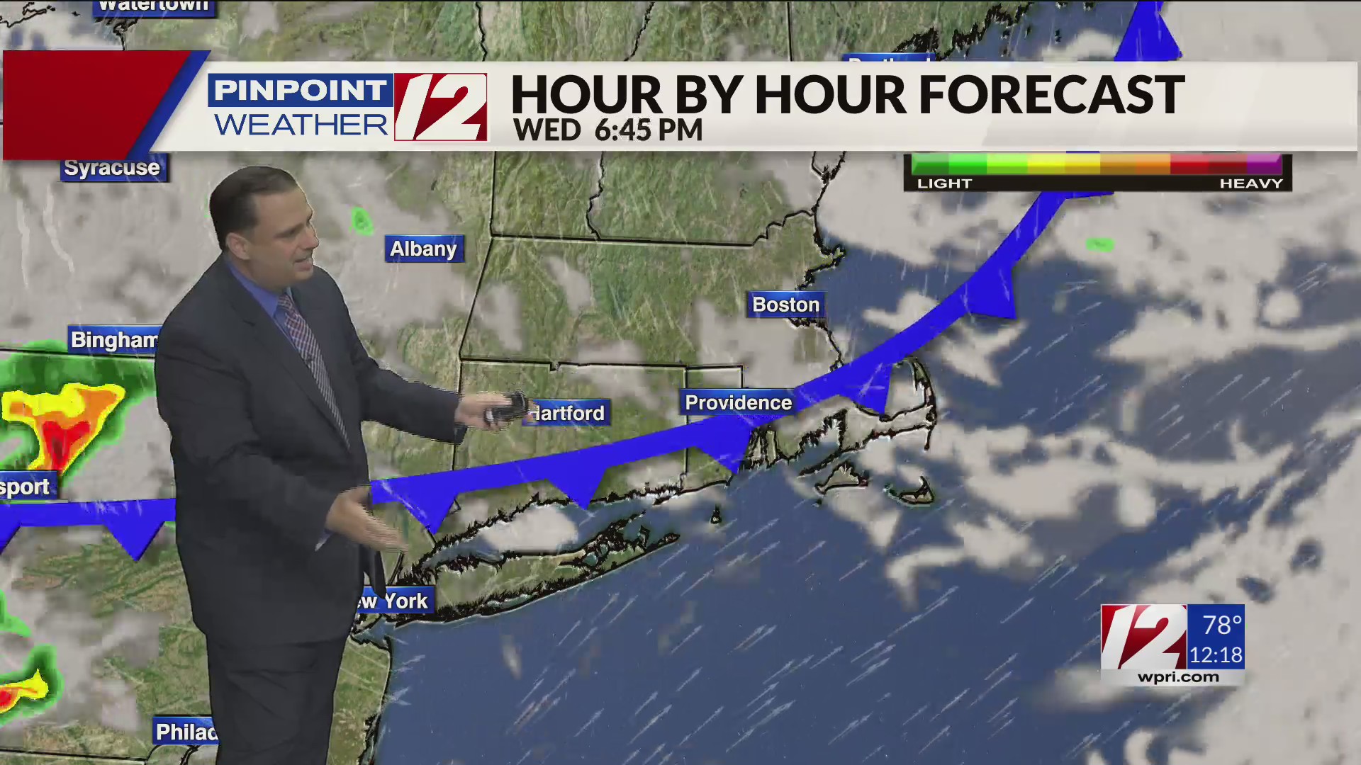 WPRI 12 Weather Forecast 8/27/24: Nice Weather Today; Shower Possible ...
