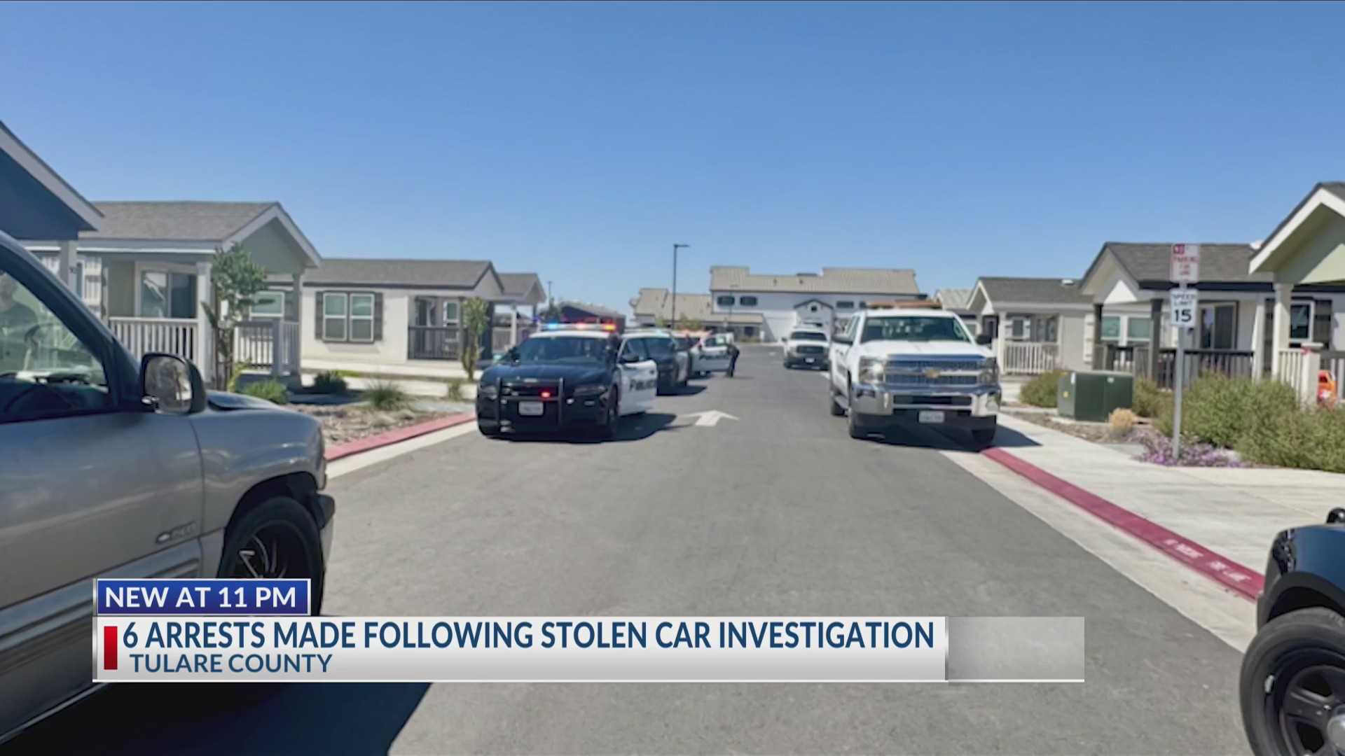 2 arrested after stolen vehicle found abandoned in Visalia, police say ...
