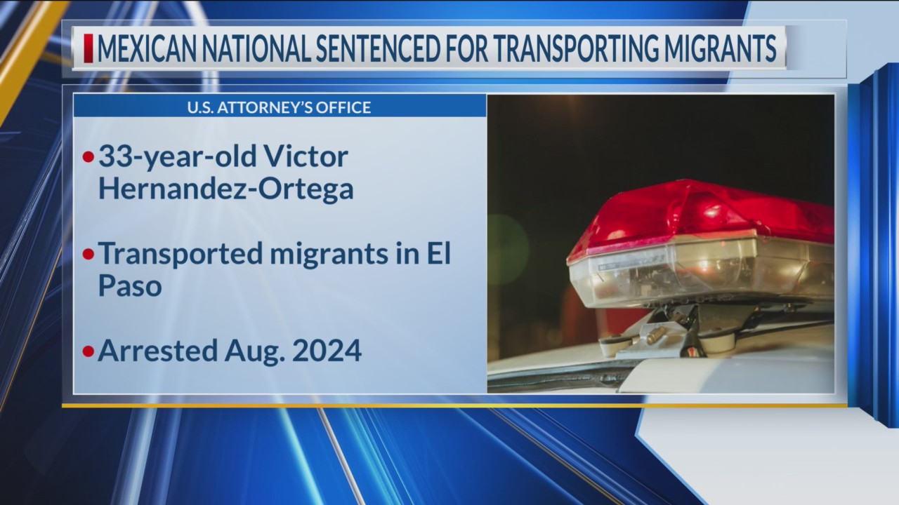 Mexican national sentenced for transporting migrants in EP – BorderReport