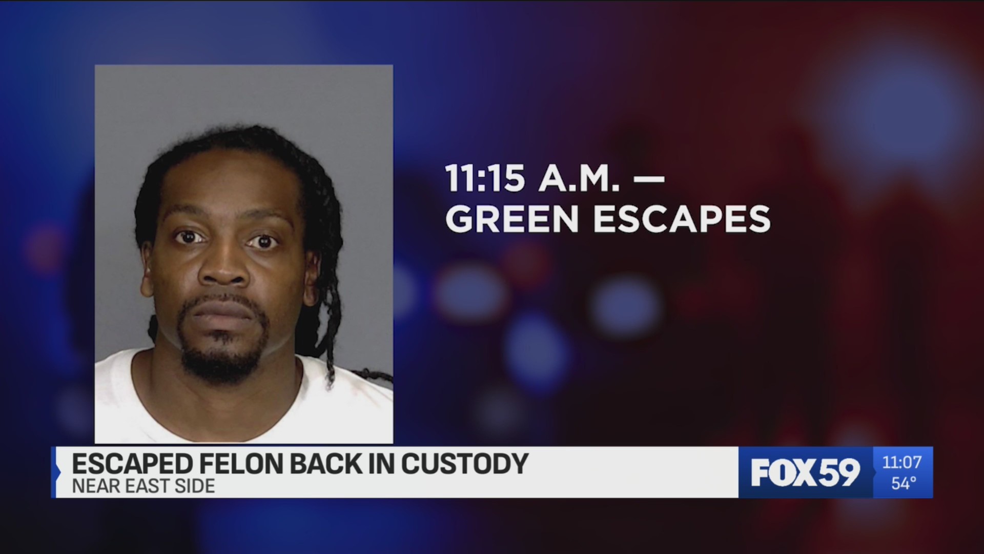 Escaped inmate captured after jumping out of jail transport van – Fox 59