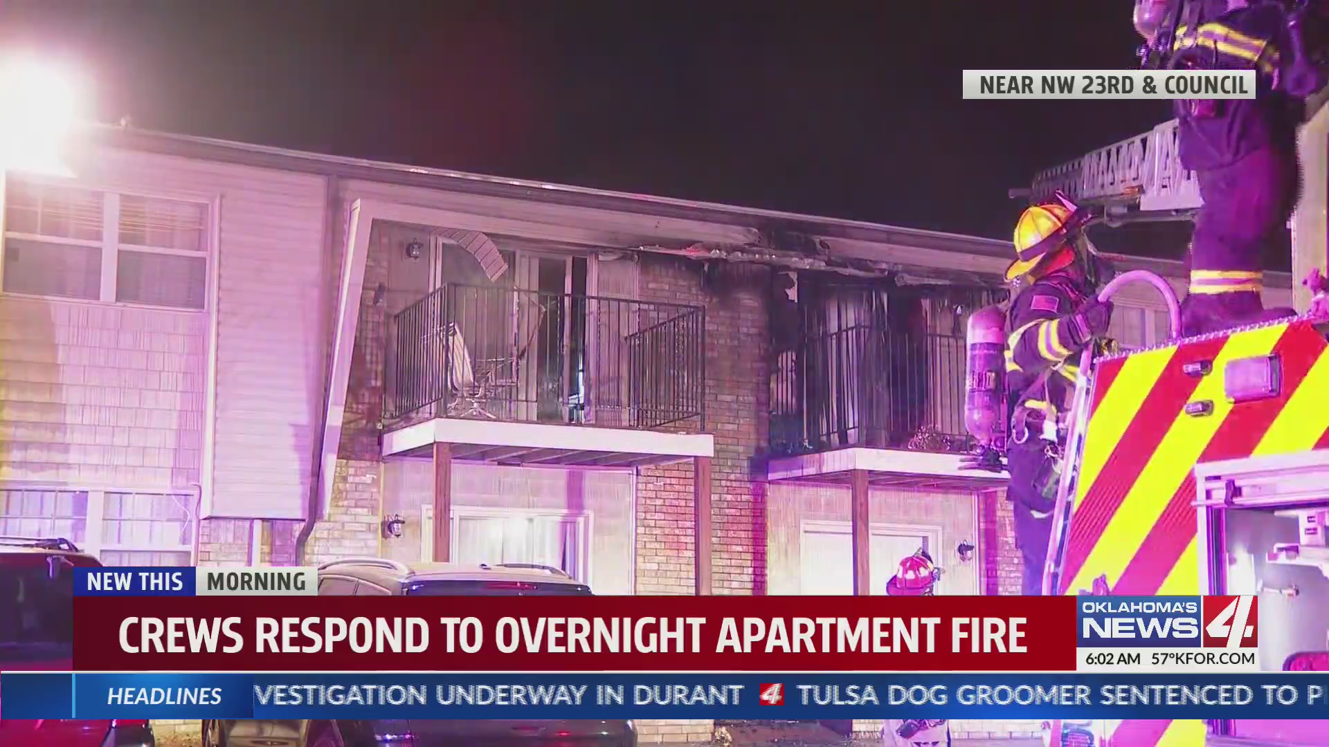 Firefighters battle apartment fire in Oklahoma City metro – KFOR.com ...