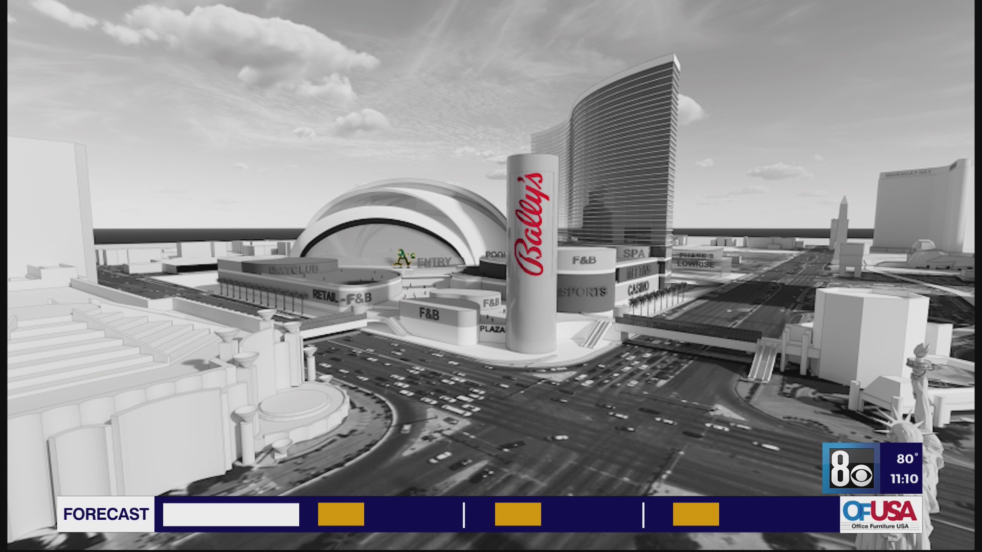 Las Vegas Strip stadium, resort detailed in county documents; new