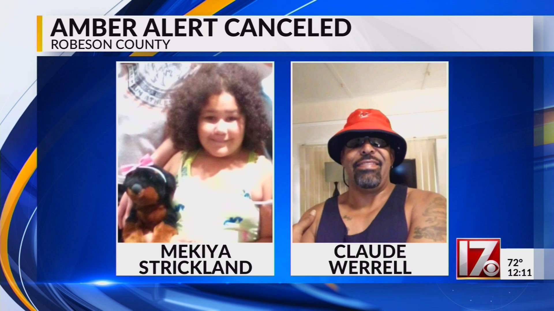 Amber Alert canceled for 9 year old girl – CBS17.com