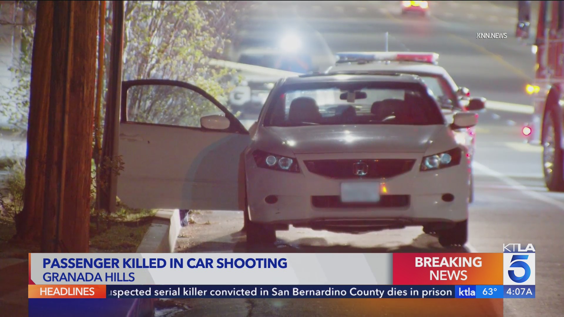 Passenger fatally shot by suspect who followed car in Los Angeles – KTLA