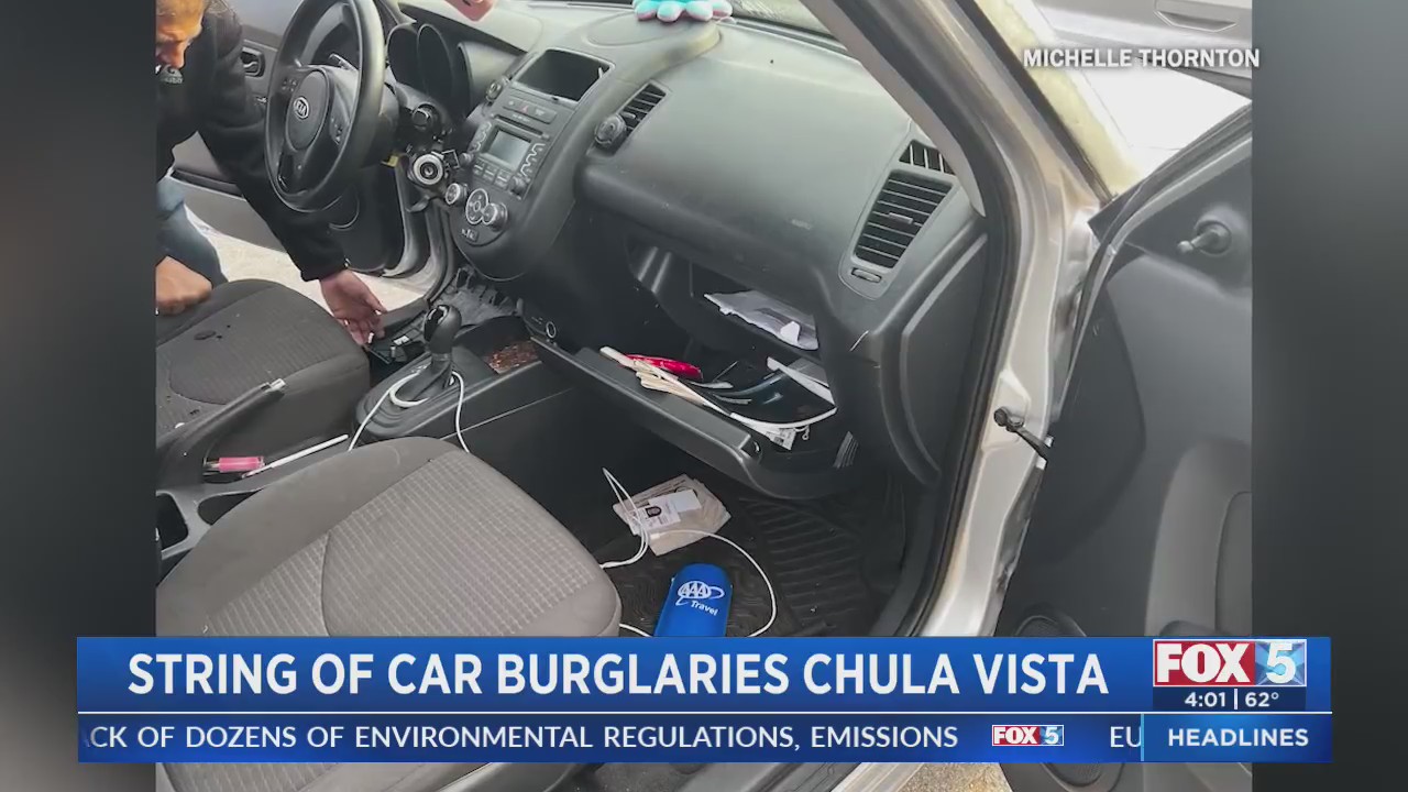 String of car burglaries reported in Chula Vista – FOX 5 San Diego ...