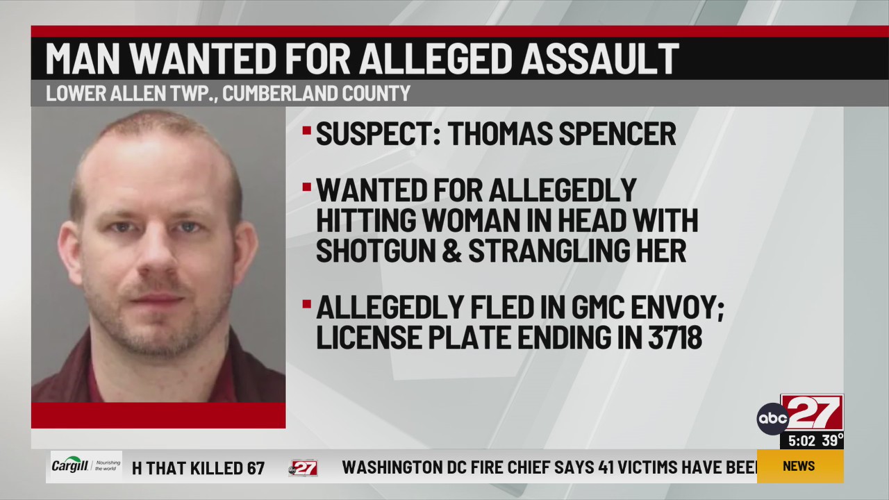 Cumberland County man wanted after woman beat with shotgun – ABC27