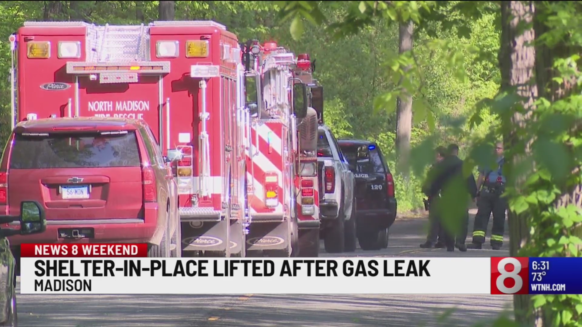 Shelter-in-place lifted in Madison after large gas leak and power