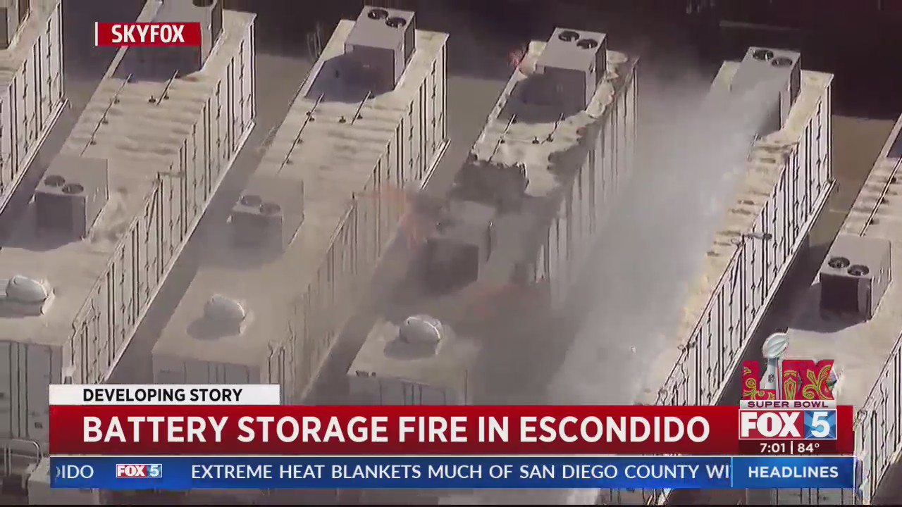 Battery storage fire breaks out in Escondido – FOX 5 San Diego & KUSI News