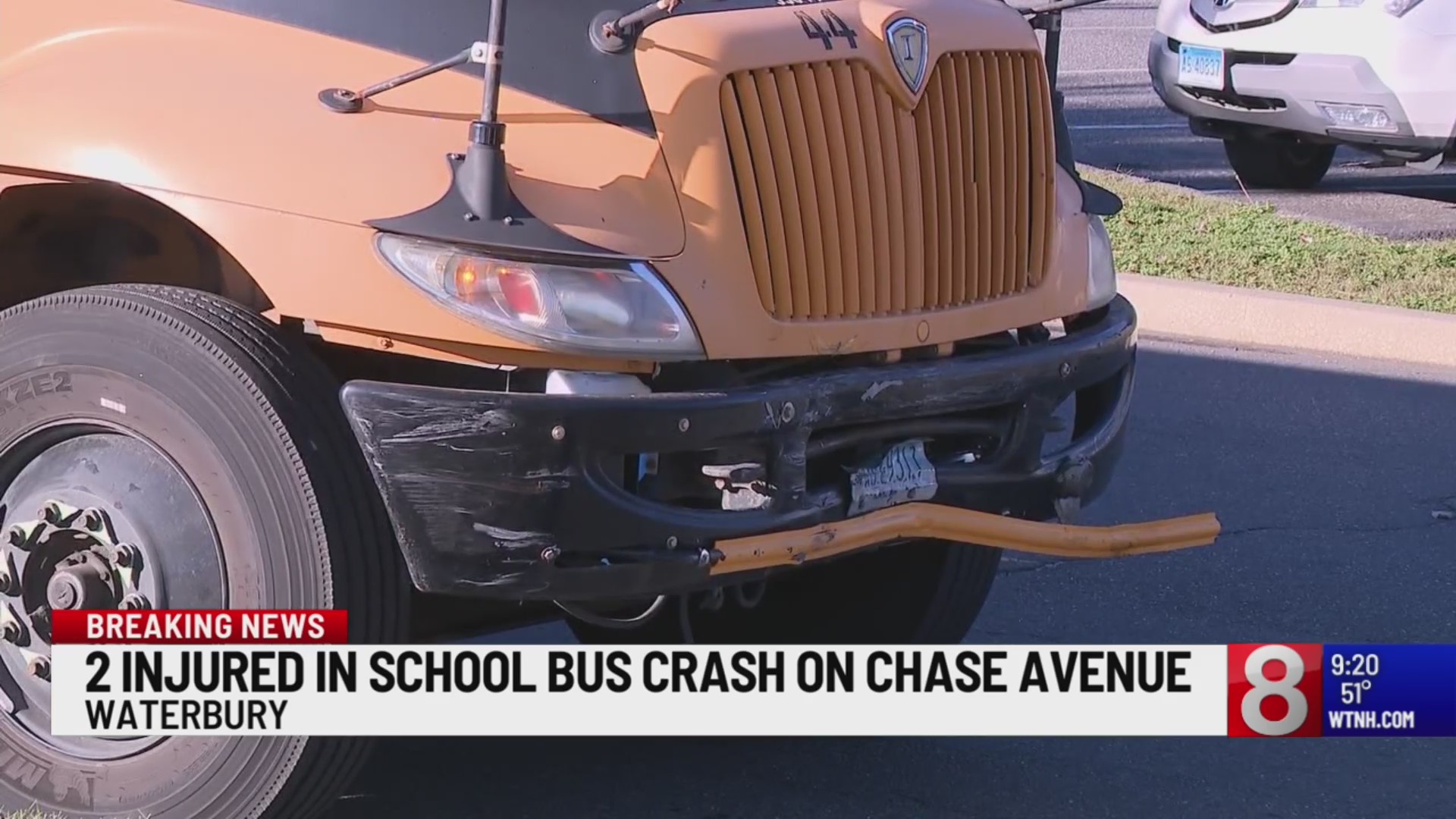 Driver, 2 students taken to hospital after school bus crash in ...