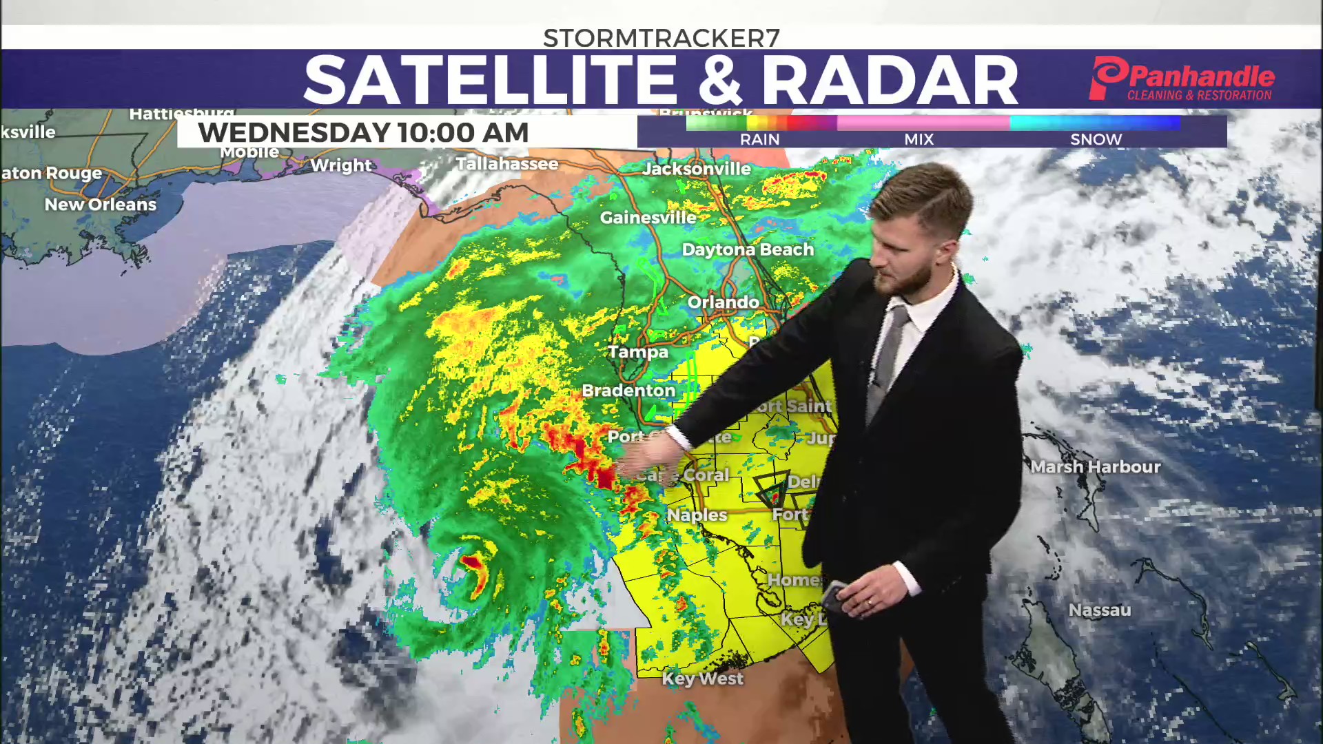 Hurricane Milton on the double towards Florida as it recycles WTRF