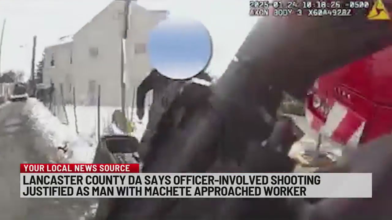 Lancaster officer justified in shooting machete-wielding bank robbery ...