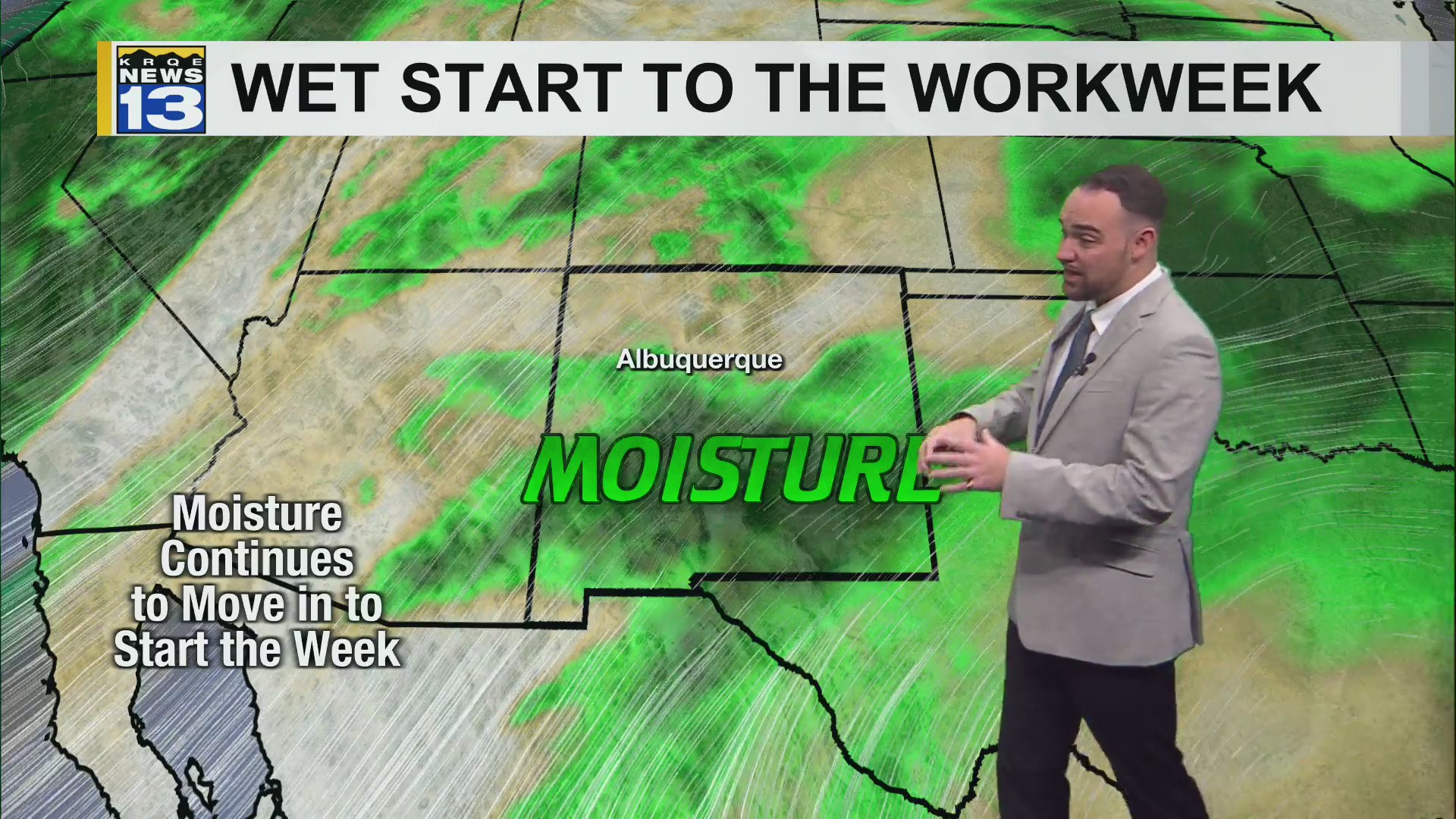 Showers and storms stick around heading into the workweek – KRQE NEWS ...