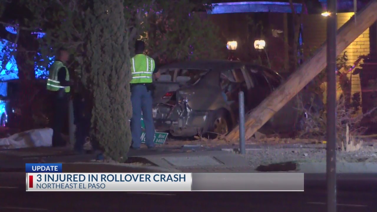 3 injured after rollover crash in Northeast El Paso – KTSM 9 News