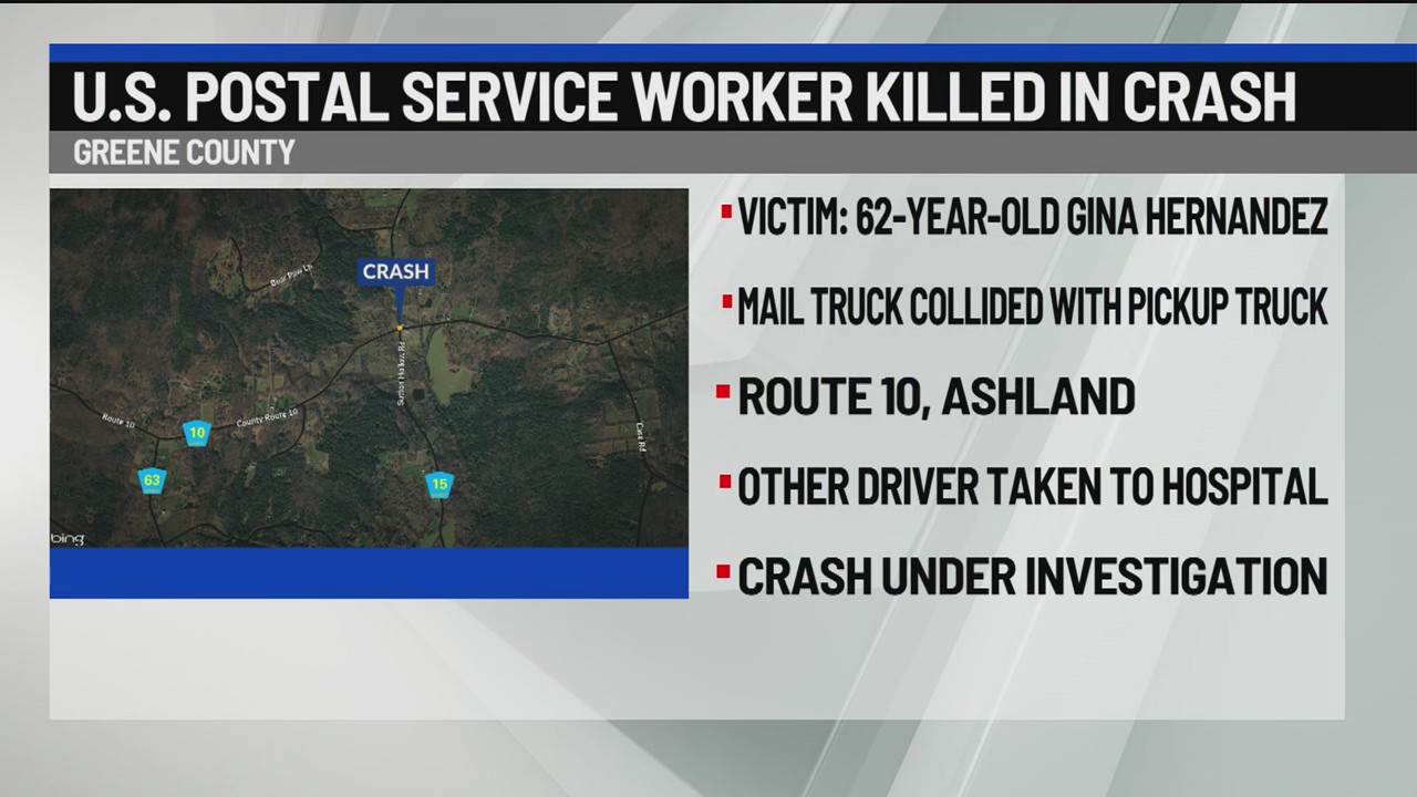 US Postal worker killed in Greene County crash – NEWS10 ABC
