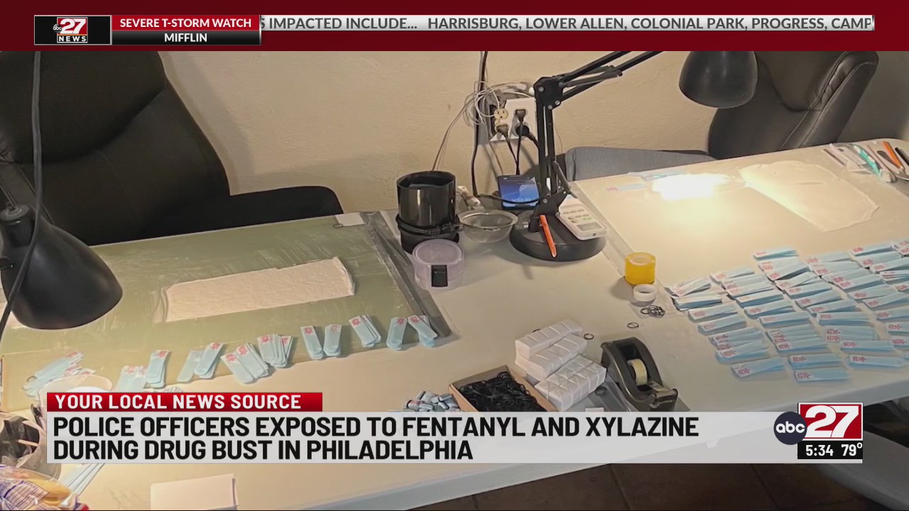 Police officers exposed to fentanyl and xylazine during drug bust in ...