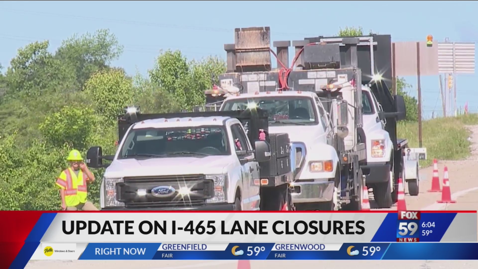 Work continues on I-465 southbound on Indy’s southeast side – Fox 59