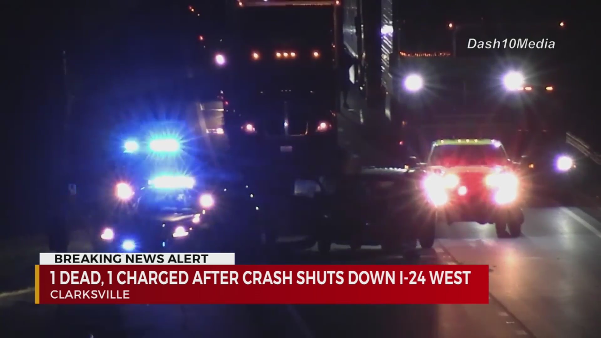 1 dead, 1 charged after crash shuts down I-24W in Clarksville – WKRN News 2