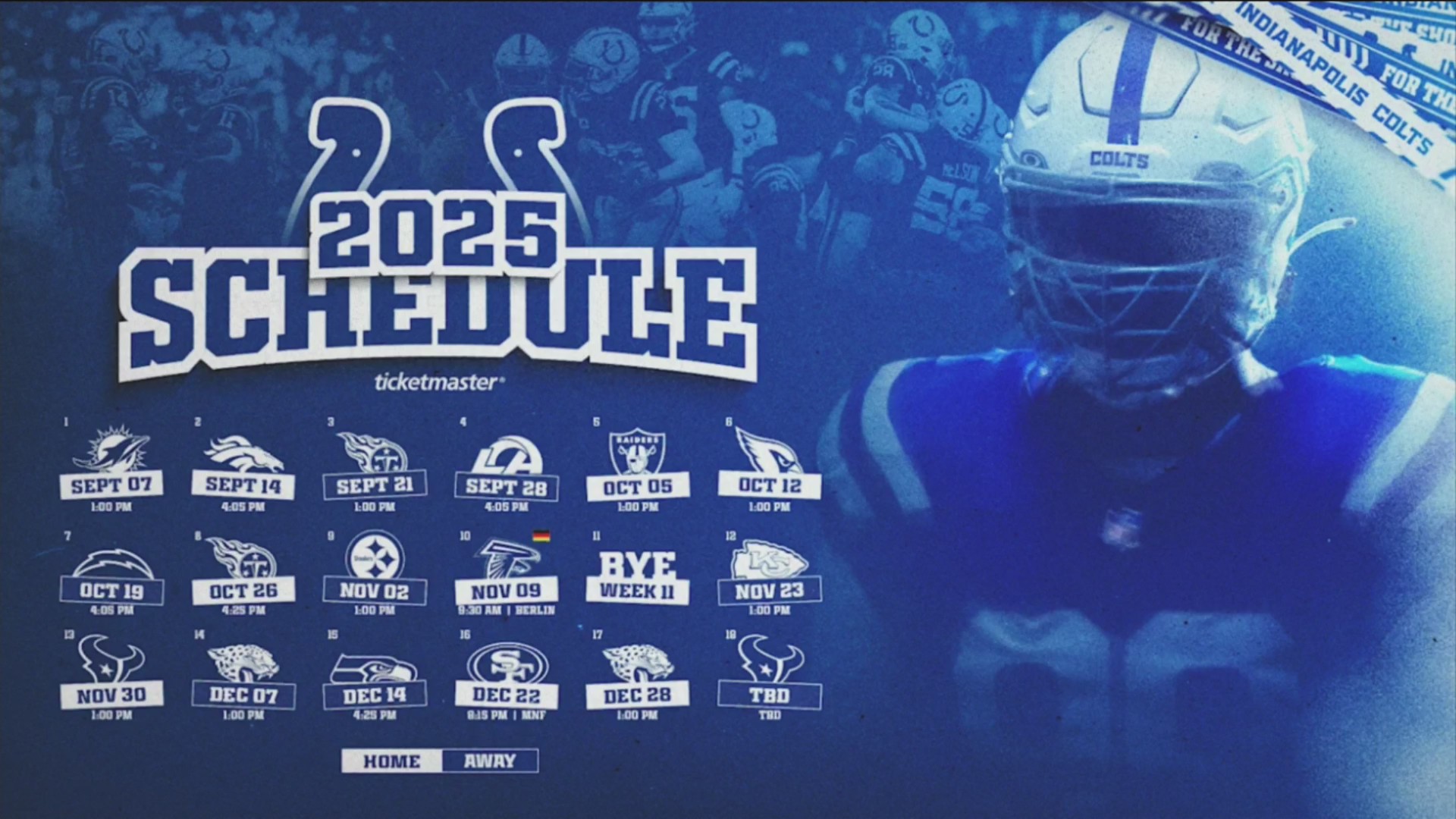 Schedule unveiled for 2025 Indianapolis Colts season Fox 59