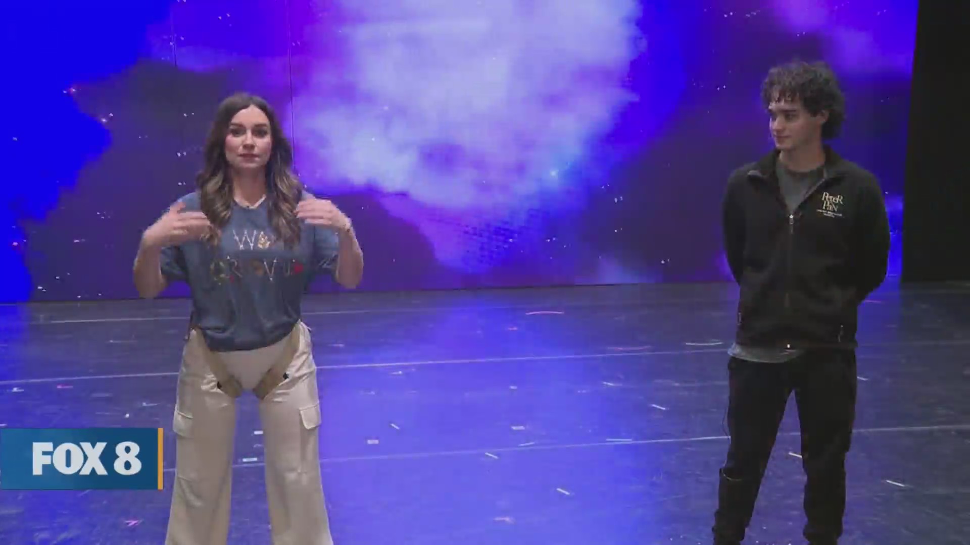 Natalie Herbick takes flight during a preview of “Peter Pan.” – Fox 8 ...