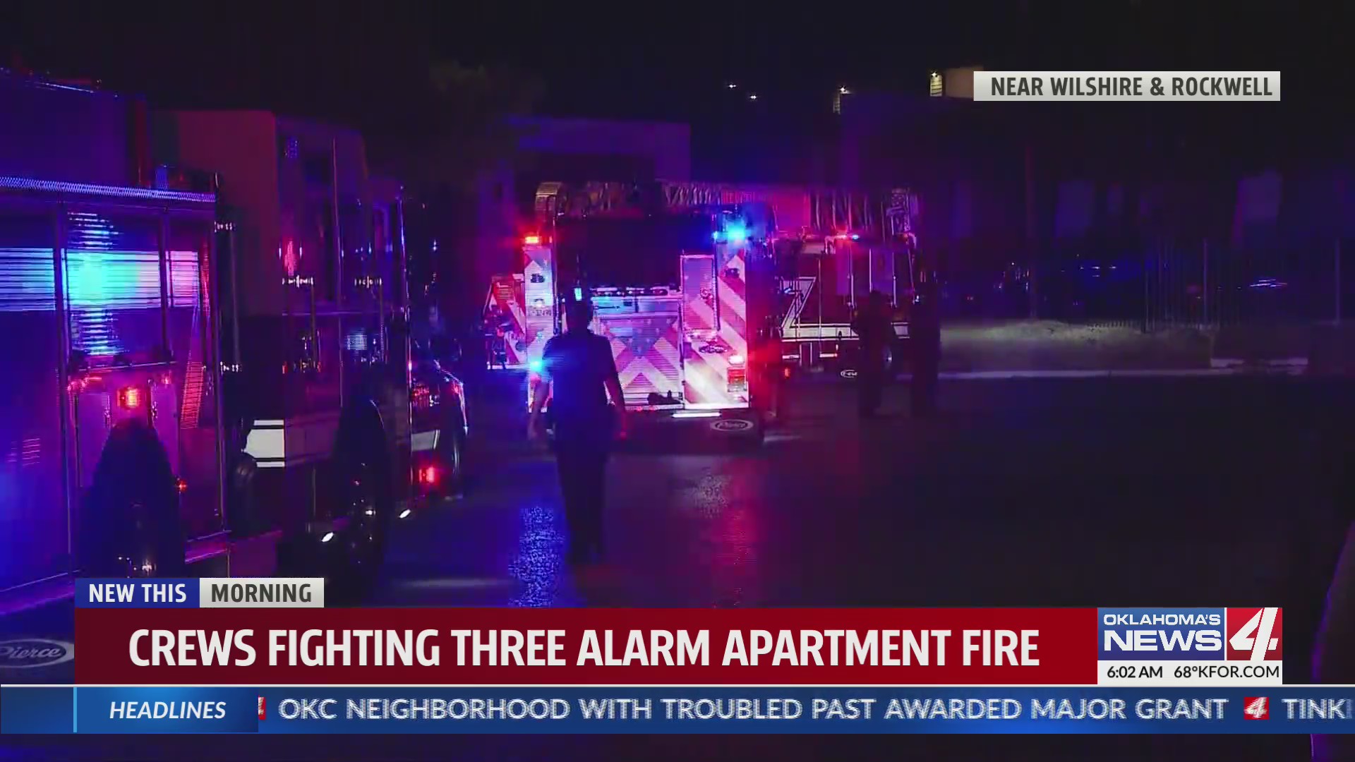 Firefighters battle 3-alarm apartment fire in NW Oklahoma City – KFOR ...