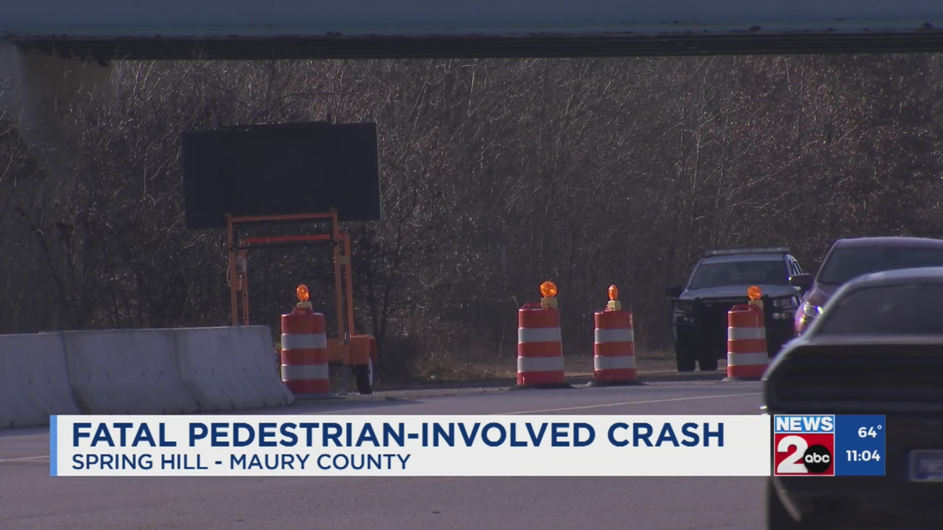 Pedestrian dead after crash in Spring Hill – WKRN News 2