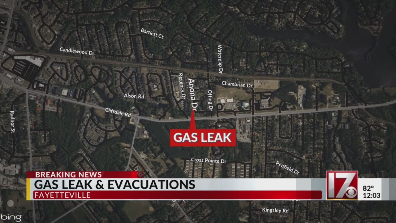 Gas leak and evacuations in Fayetteville neighborhood – CBS17.com