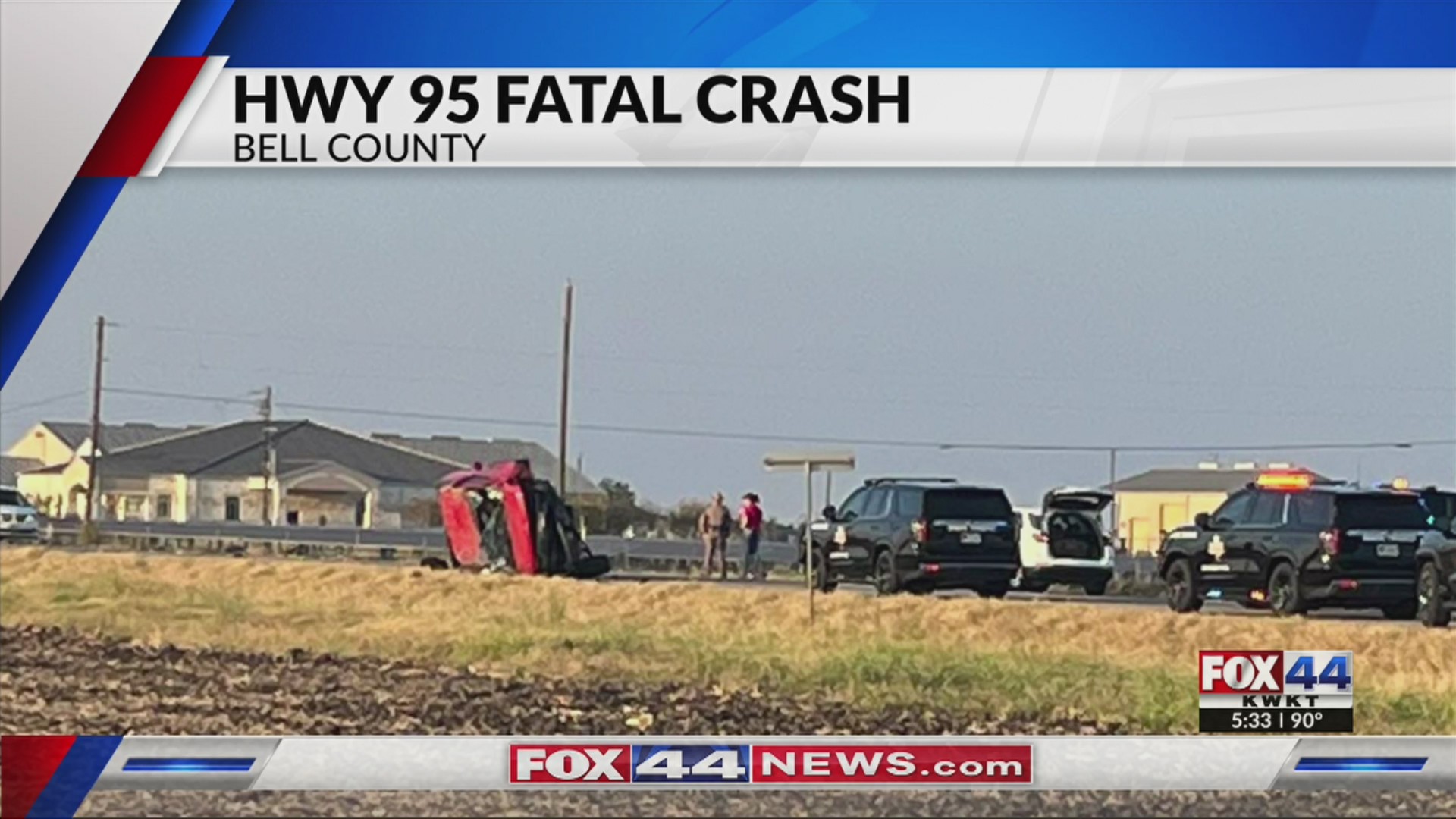 Deadly Crash Shuts Down TX-95 Near Bartlett – KWKT – FOX 44