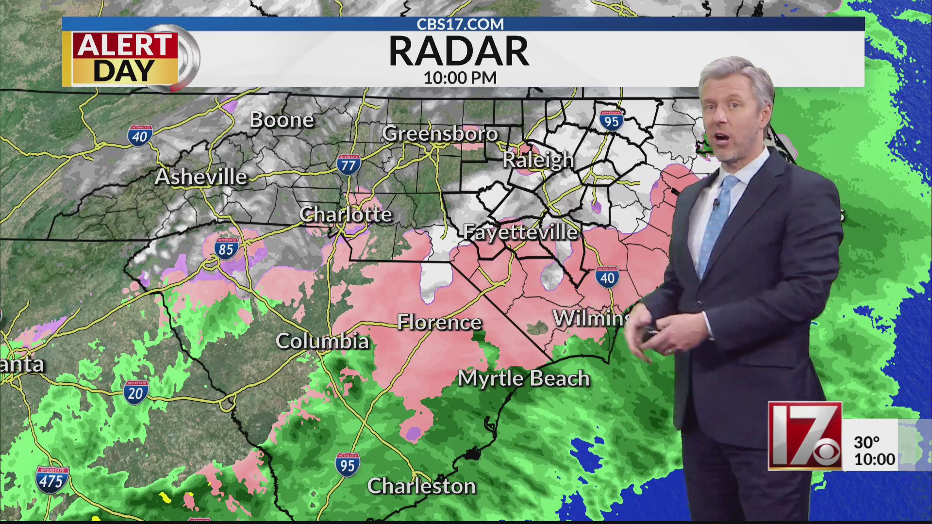 Snow turns to freezing rain in Triangle late Friday night – CBS17.com