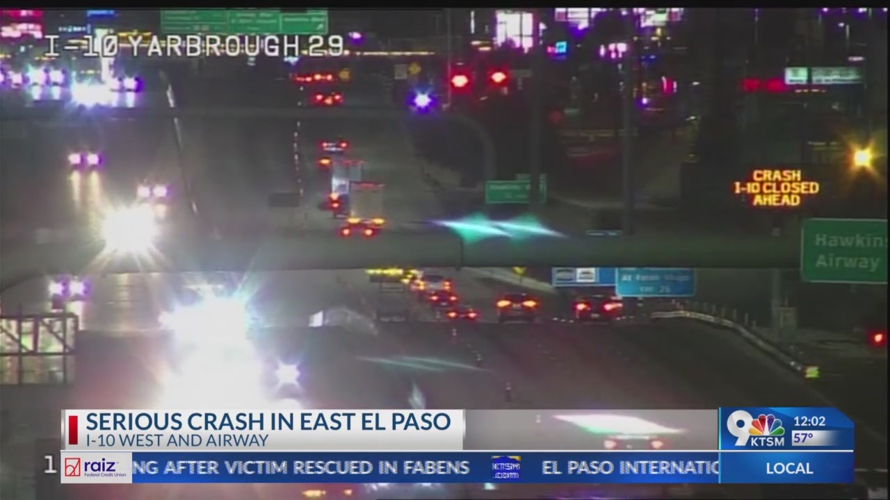 I-10 reopens after serious crash in East El Paso – KTSM 9 News