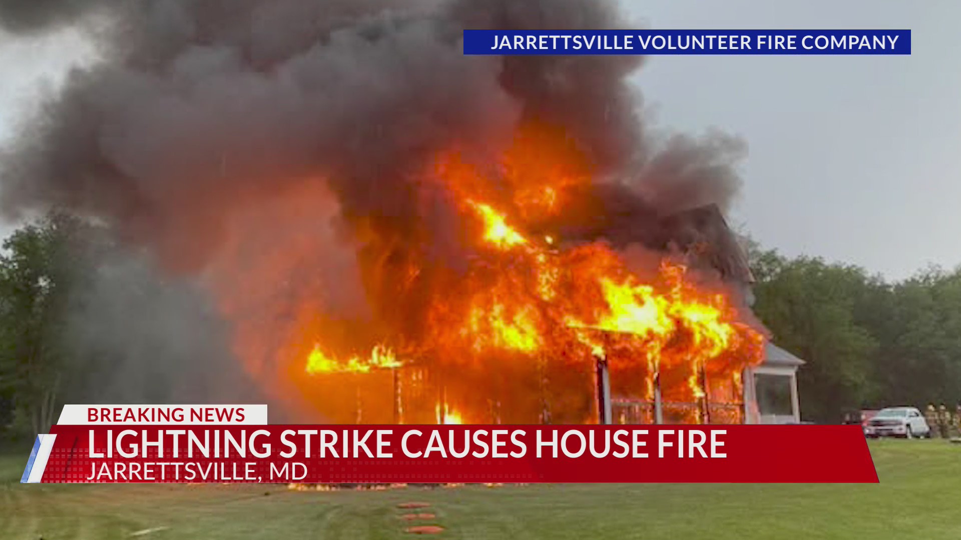 Lightning strike causes house fire – DC News Now | DC, Virginia ...