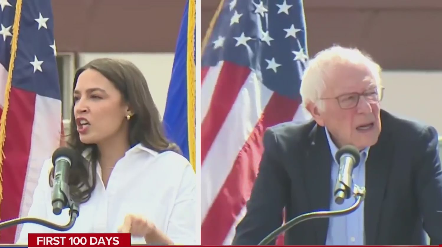 Sanders, Ocasio-Cortez rail against Trump policies at Tucson rally ...