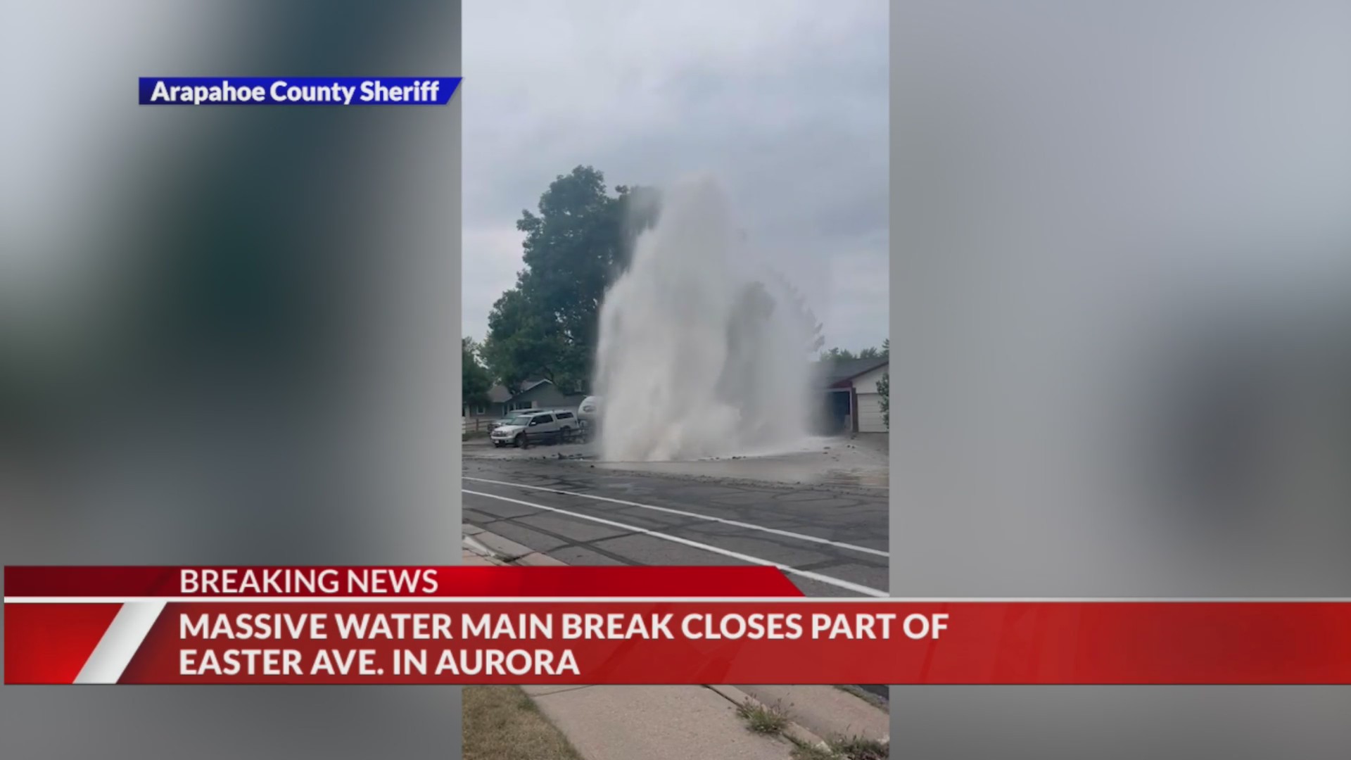 Water main break closes block of neighborhood in Aurora – FOX31 Denver