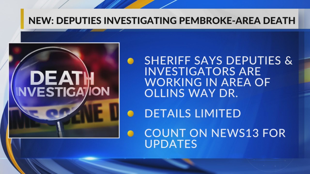 Robeson County deputies investigate Pembroke-area death – WBTW