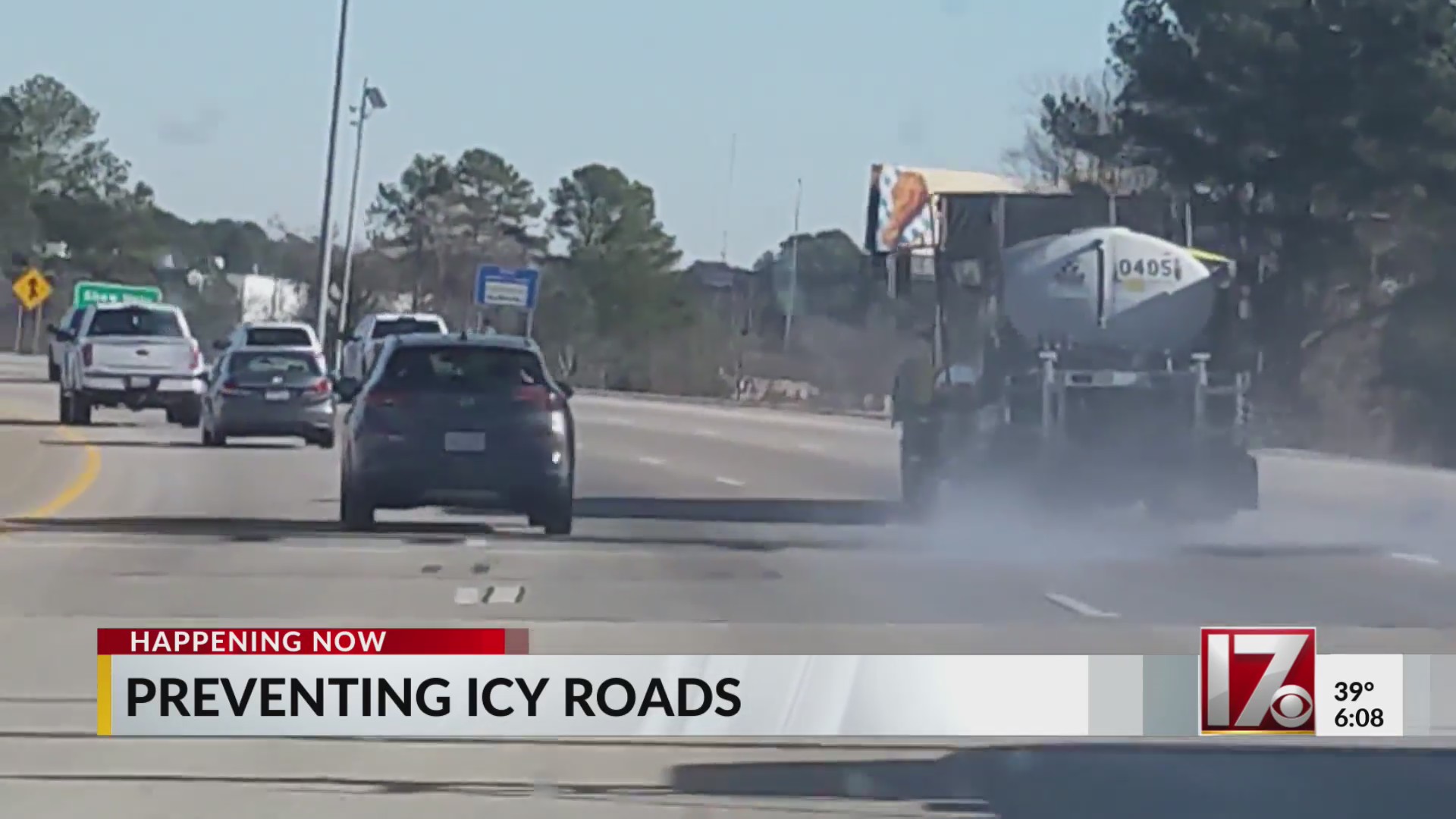 NC crews treat roads ahead of possible icing – CBS17.com
