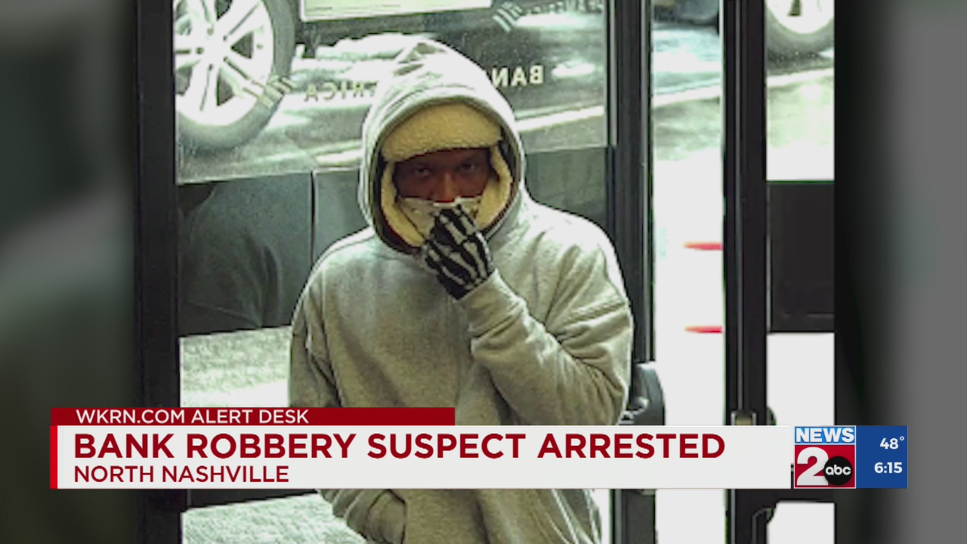 North Nashville bank robbery suspect arrested – WKRN News 2