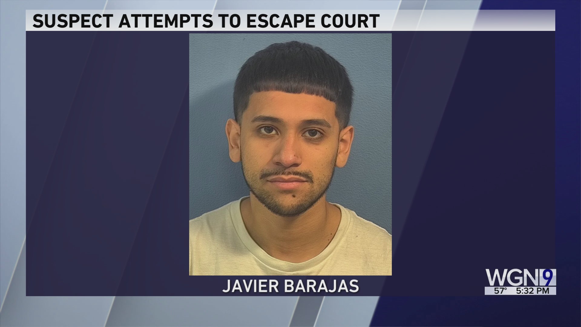 Suspect taken back into custody after trying to escape court. – WGN-TV