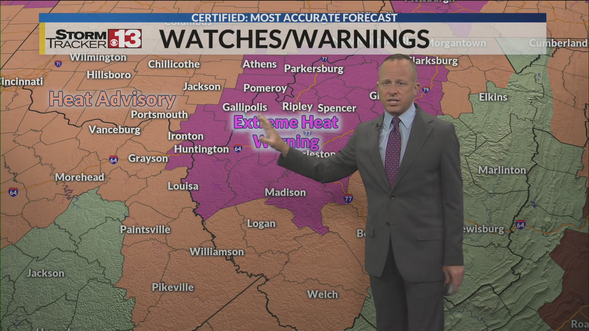 Extreme Heat Monday & Weekend Storms – WOWK 13 News