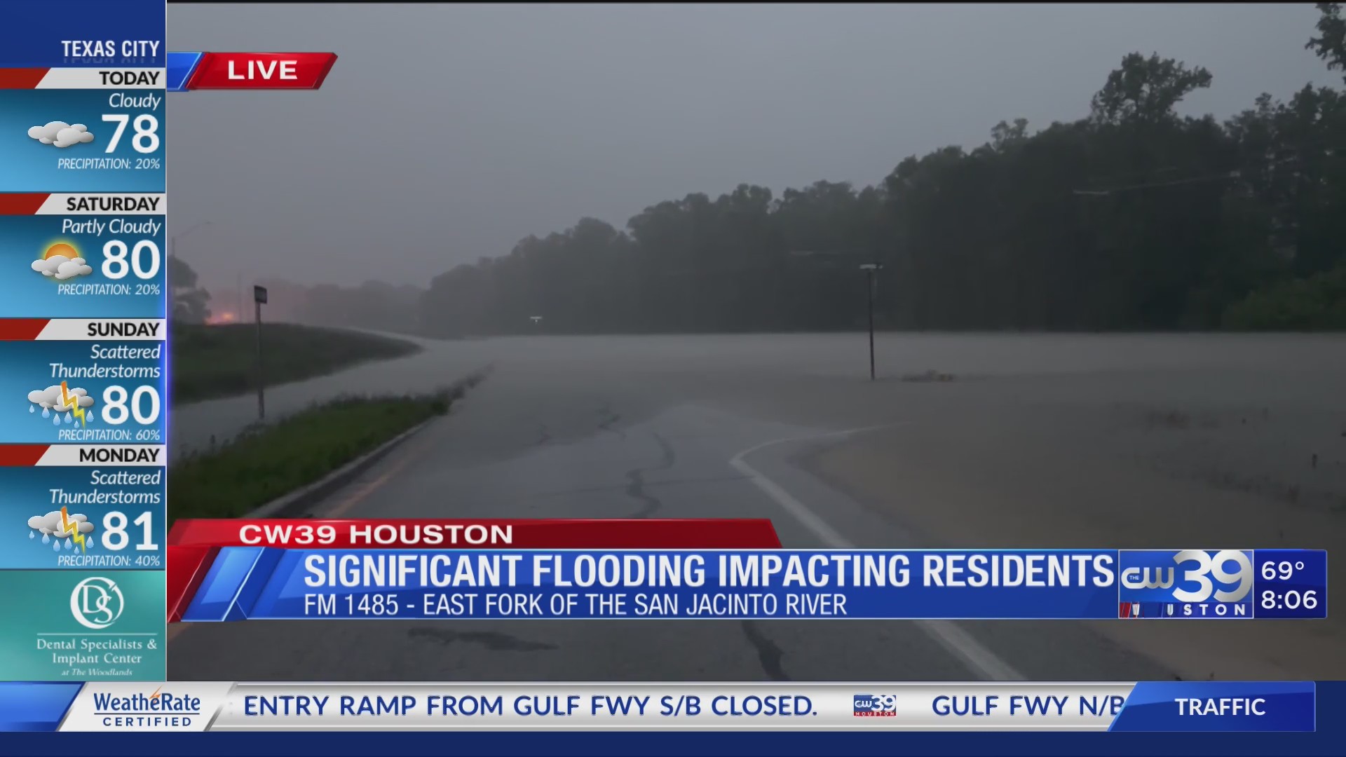 Northeast Harris County flooding Friday update – CW39 Houston